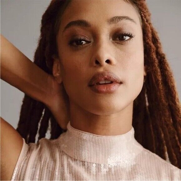 NWT Anthropologie Ombré Sequin Dress Size 2P - Picture 4 of 16